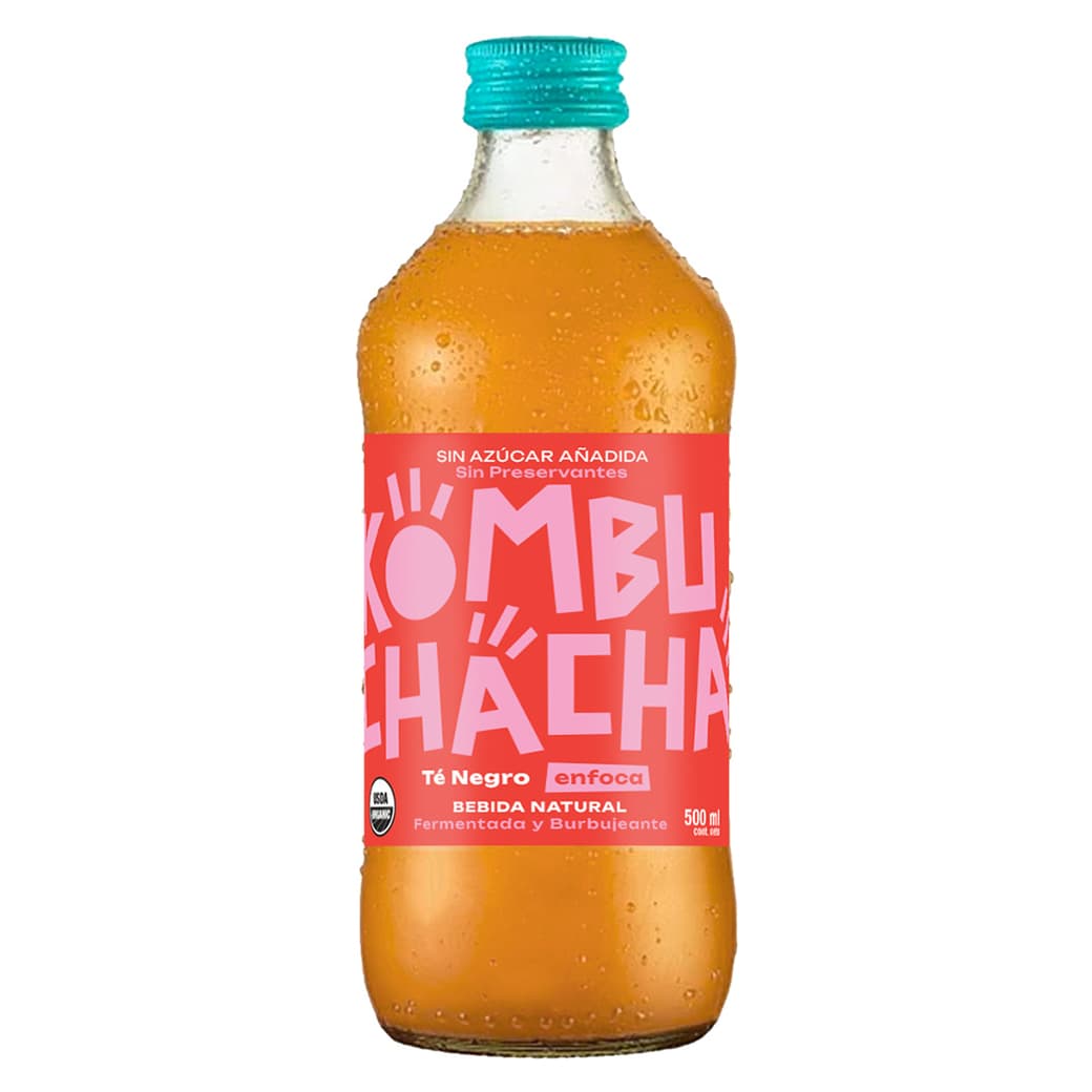 Kombuchacha Original Té Negro Sin Azúcar Añadida Botella 500cc_1