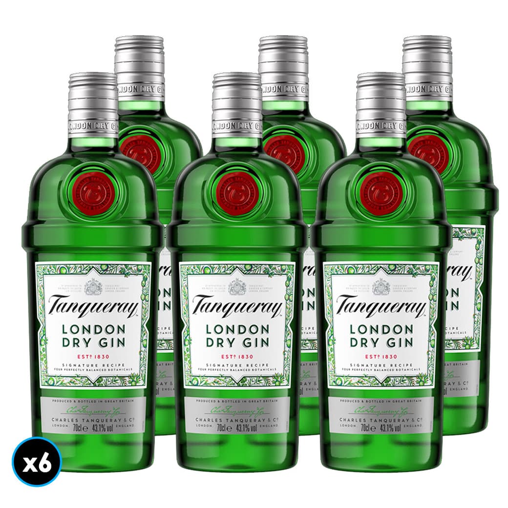 CAJA GIN TANQUERAY: 6x Gin Tanqueray 700cc 43.1ºalc._1