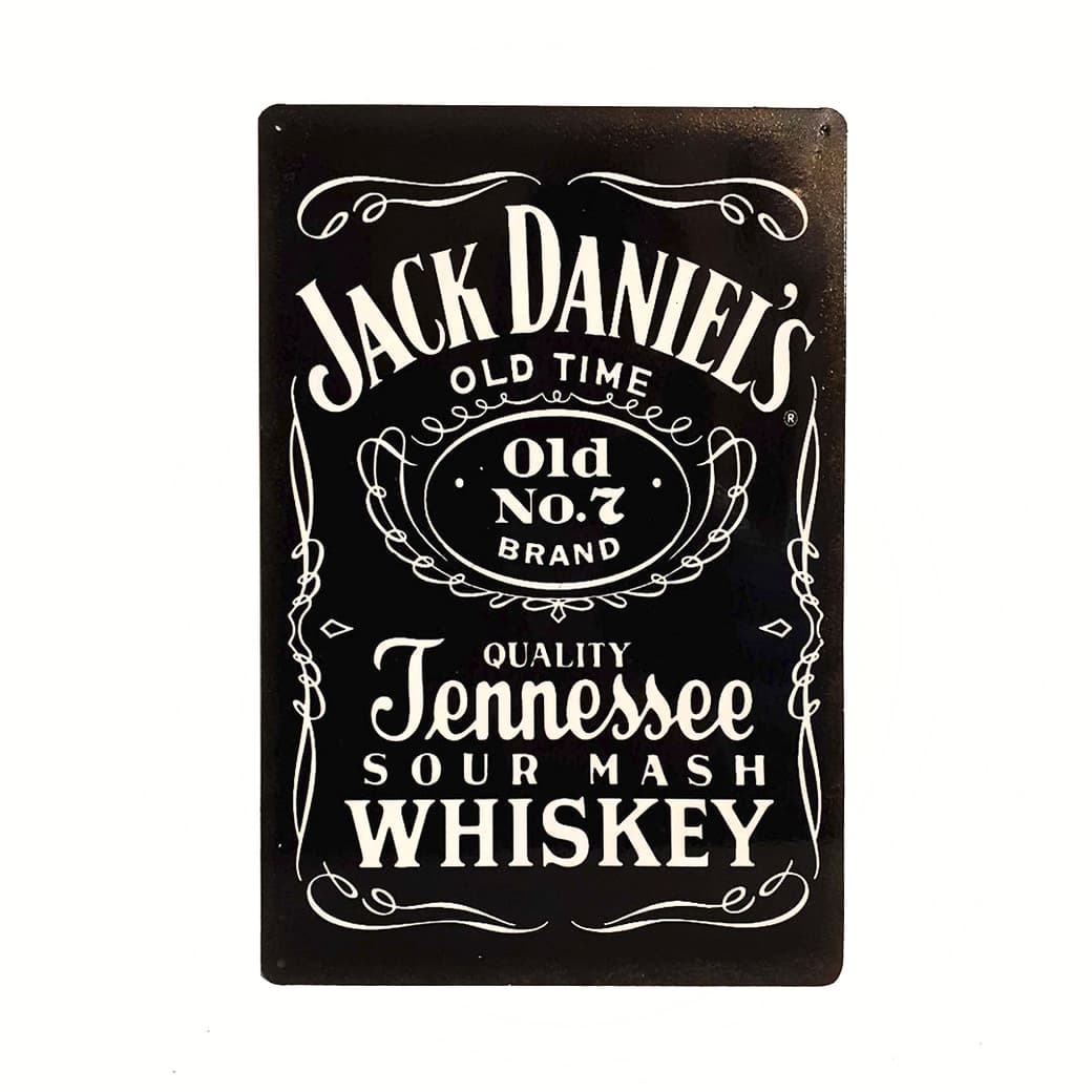 Afiche Jack Daniels Metálico 20 x 30 cm._1