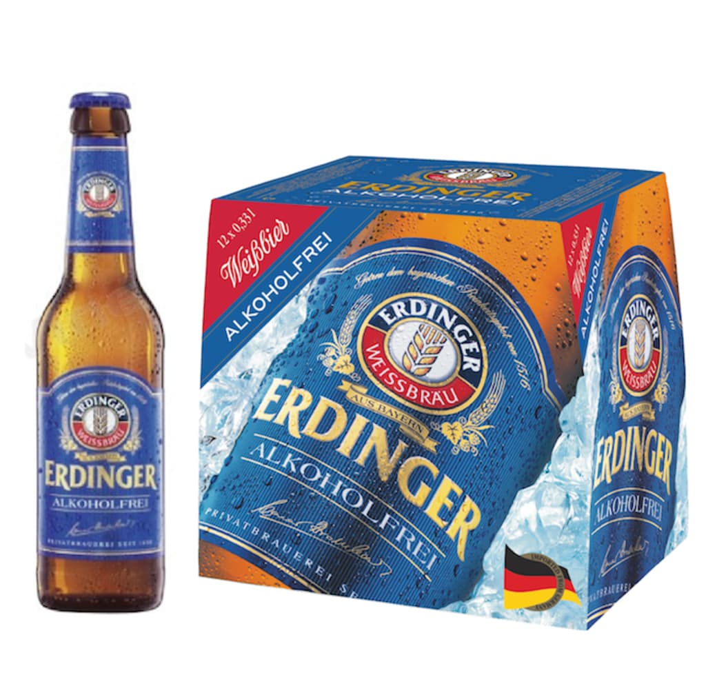 12x Cervezas Erdinger Sin Alcohol Botella 330cc_1