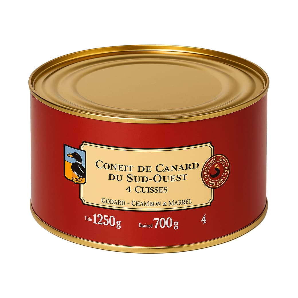 Confit de Canard (Pato Francés) Godard 4 muslos_1