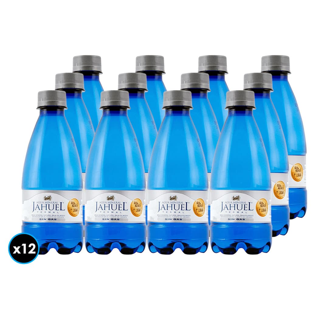 12x Agua Mineral Jahuel Sin Gas 330cc_1