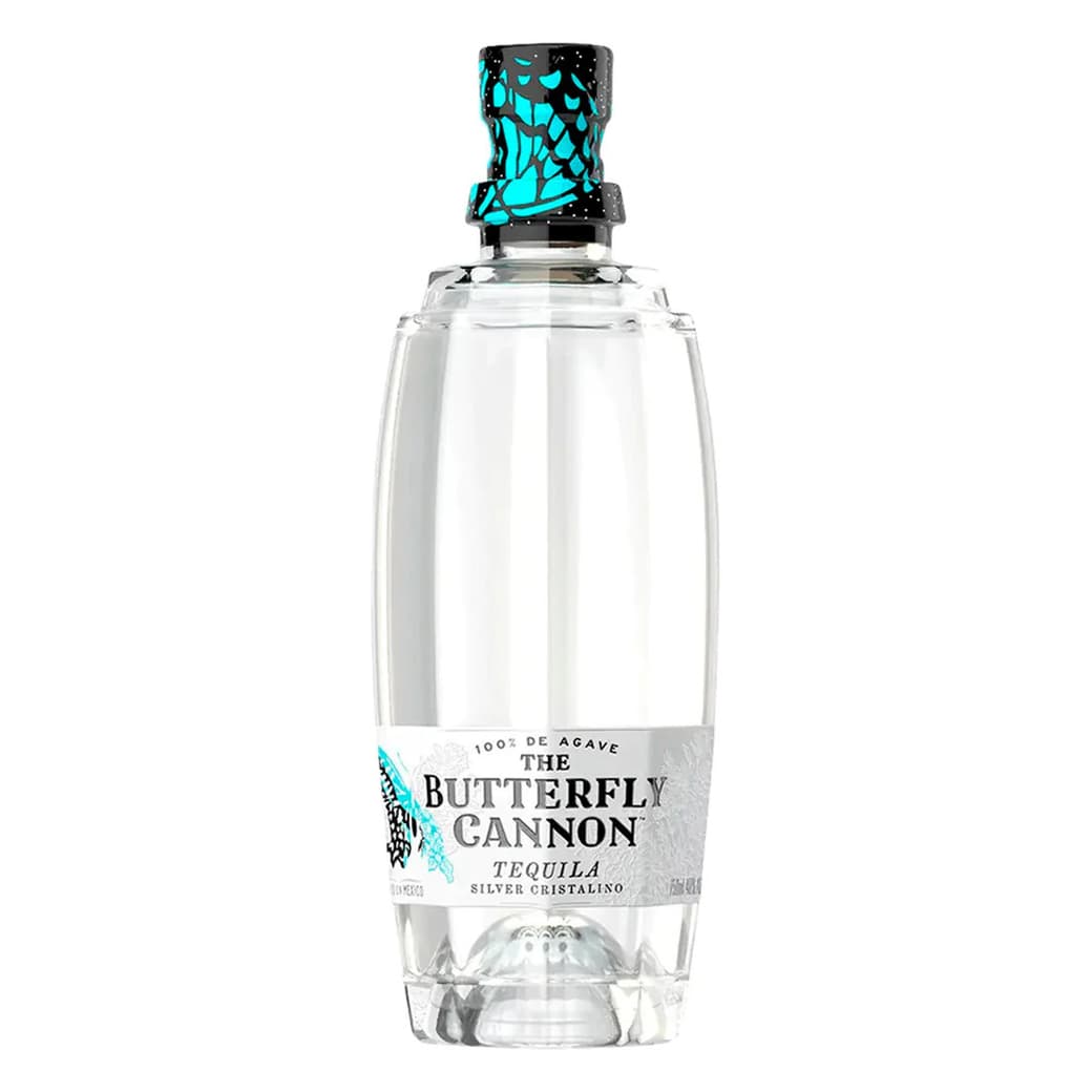 Tequila Butterfly Cannon Silver Cristalino 40° alc. 500cc_1