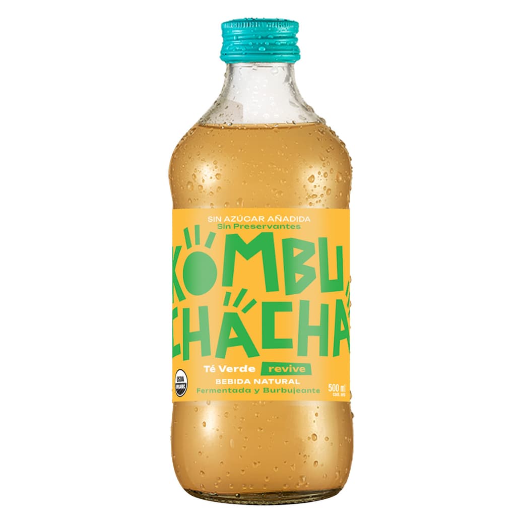 Kombuchacha Té Verde Sin Azúcar Añadida Botella 500cc_1