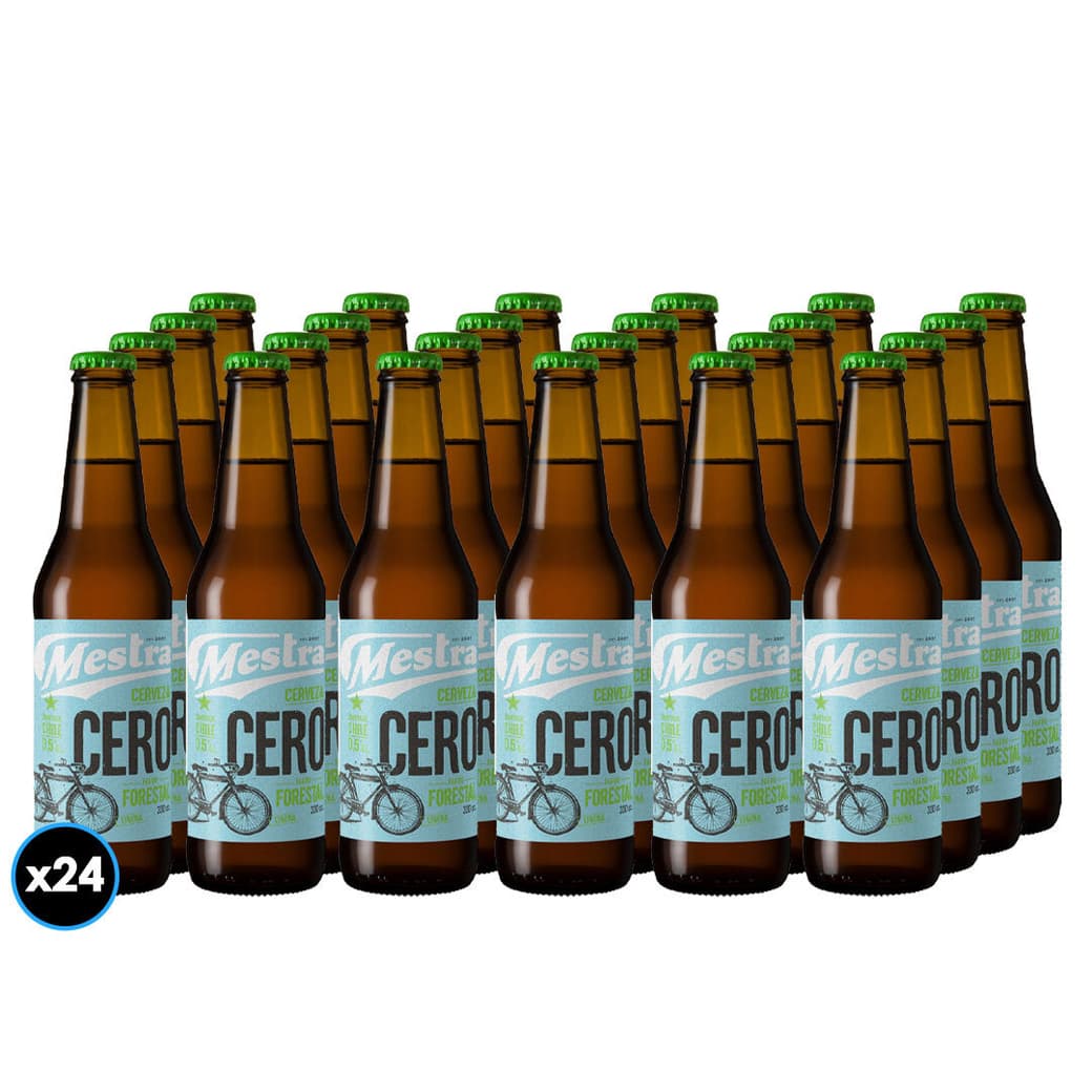 24x Cerveza Mestra 0% Alcohol Botella 330cc_1