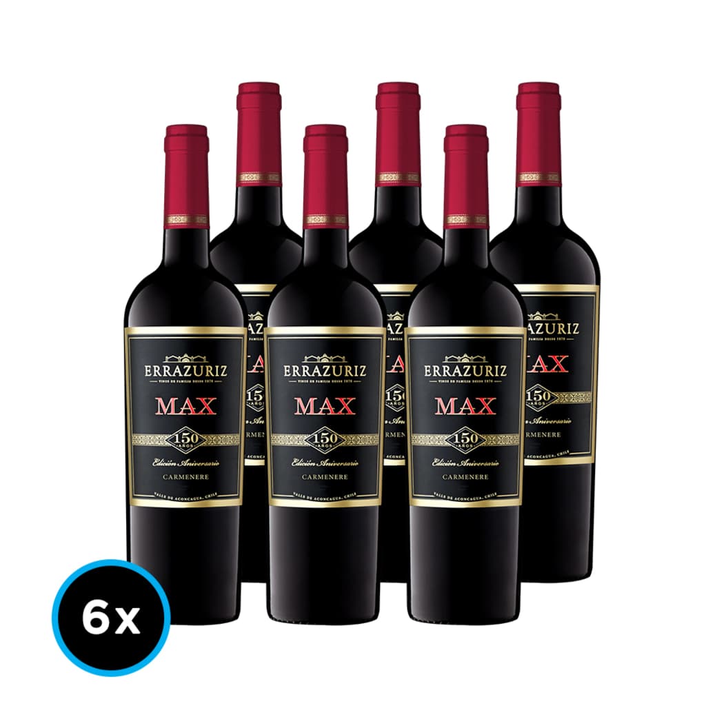 CAJA ERRAZURIZ MAX (Carmenere): 6x Vino Errazuriz Max Carmenere 750cc_1