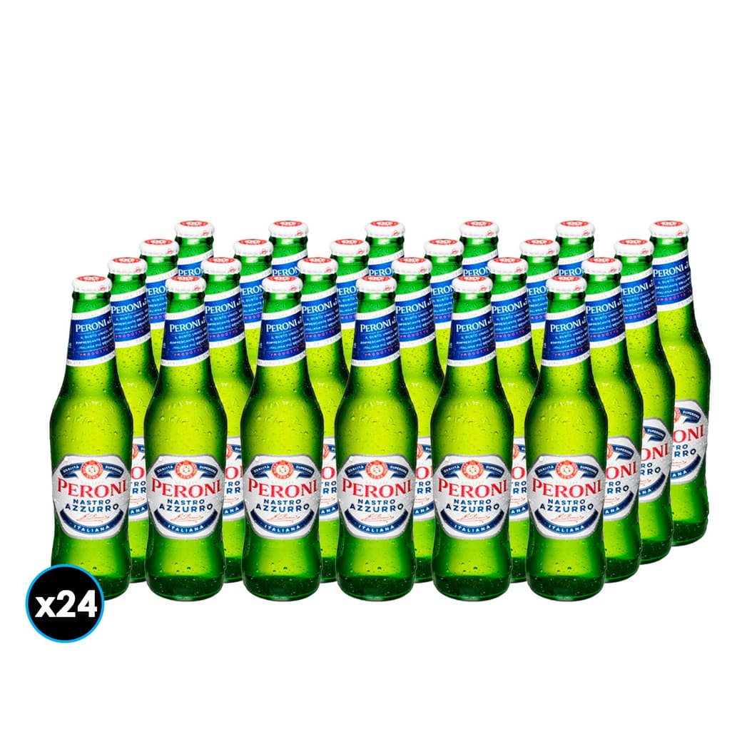 24x Cervezas Peroni Nastro Azzurro Botella 330cc_1