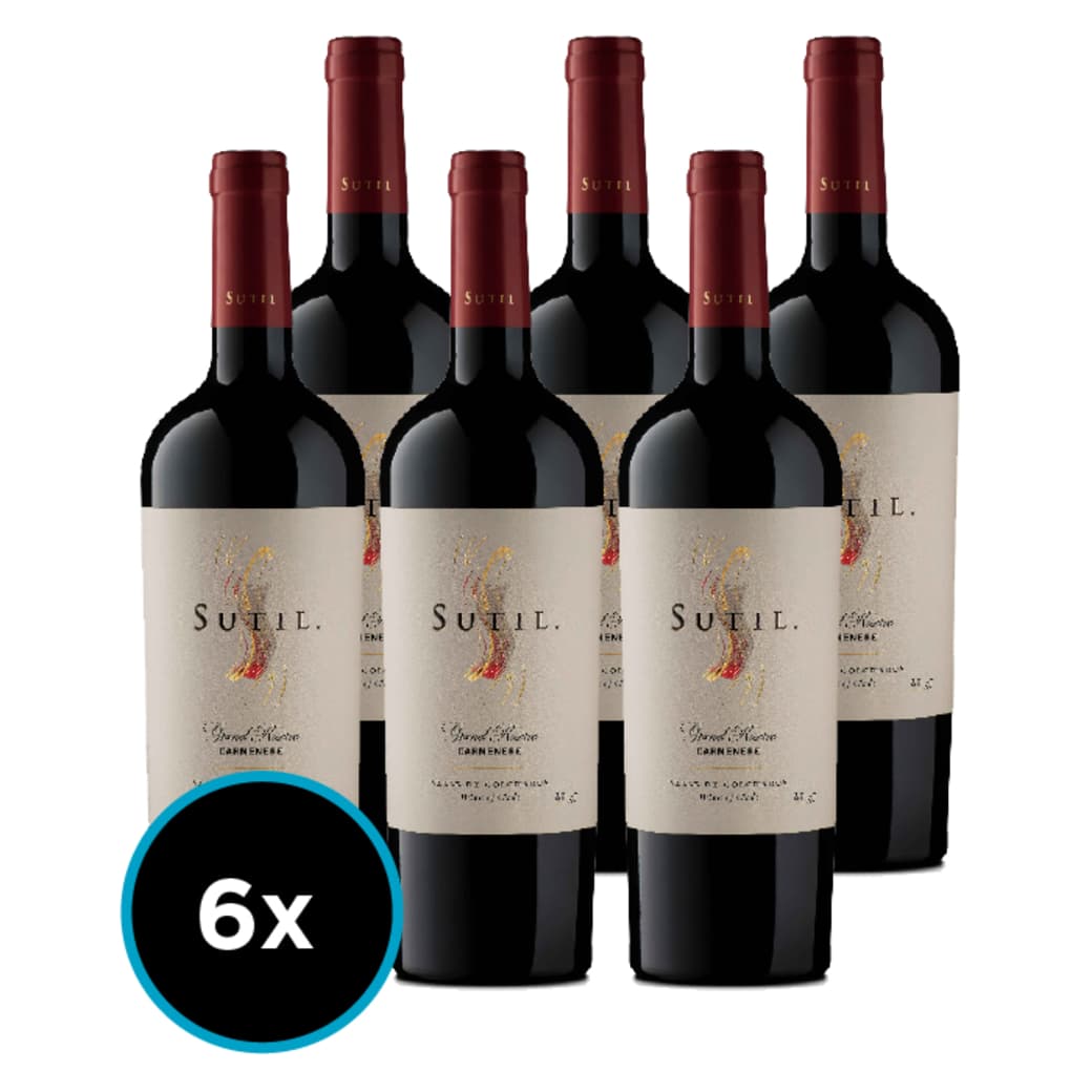 CAJA SUTIL GR (Carmenere): 6x Vino Sutil Gran Reserva Carmenere 750cc_1