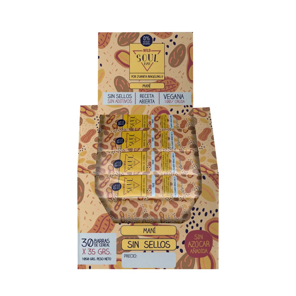 Barritas Soul Bar Wild Foods Maní 30 Unidades_1