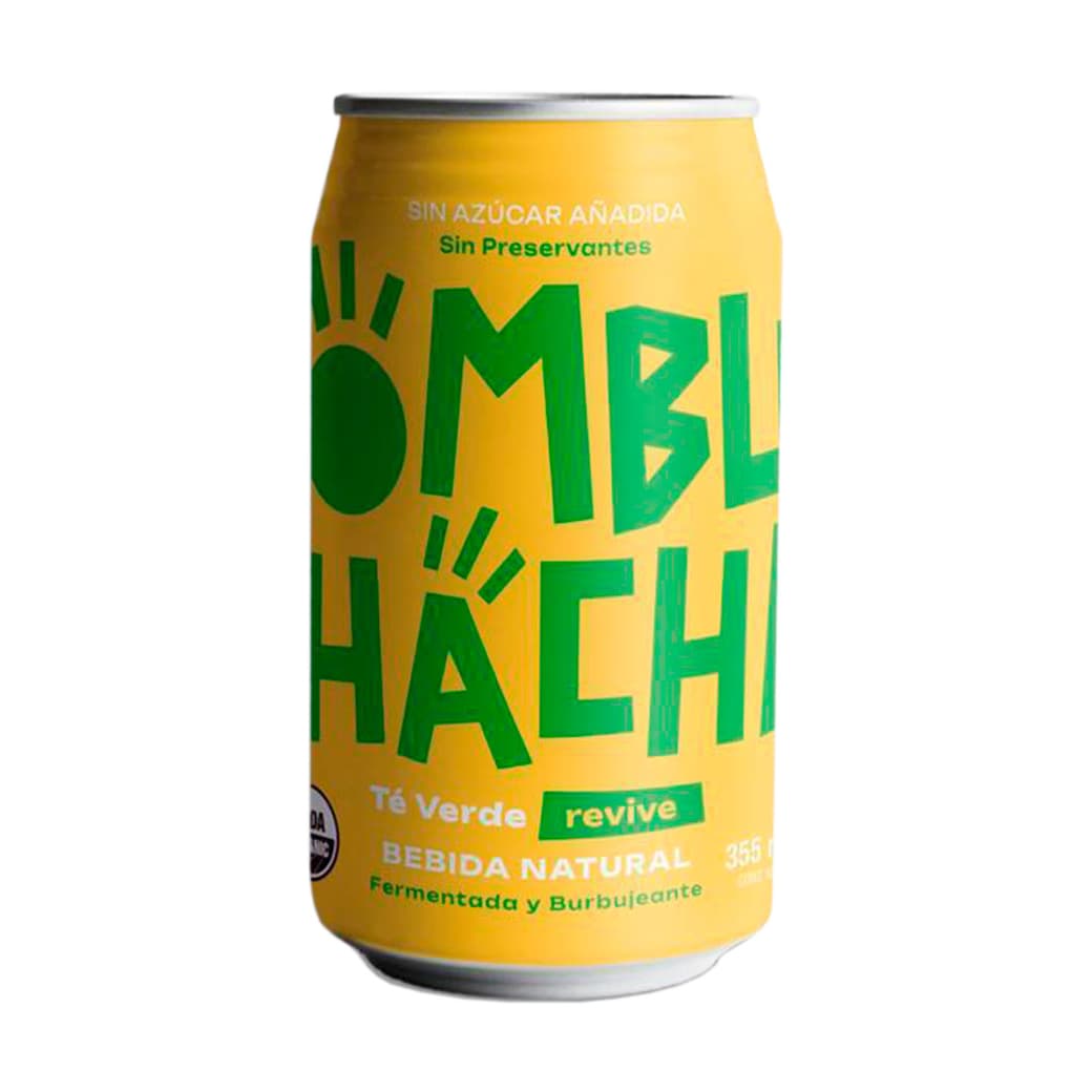 Kombuchacha Té Verde Sin Azúcar Lata 355cc_1