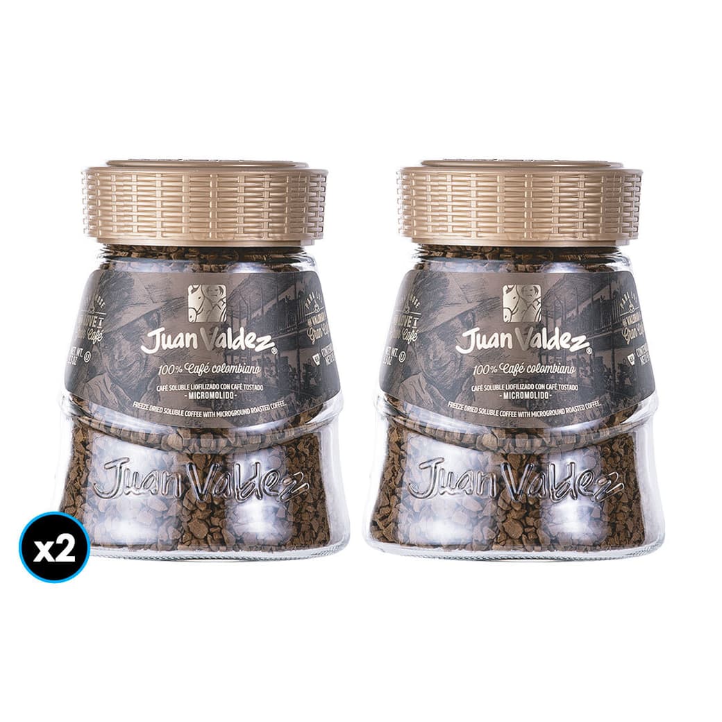 PACK JUAN VALDEZ N°2: 2x Café Juan Valdez Instantáneo Tradicional Liofilizado 95 grs._1