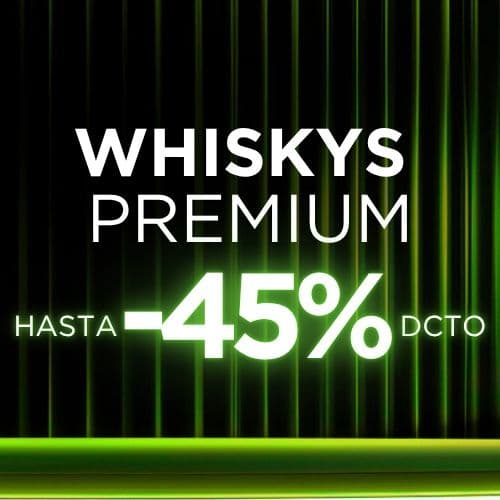 ¡Whiskies Premium Hasta -45%!