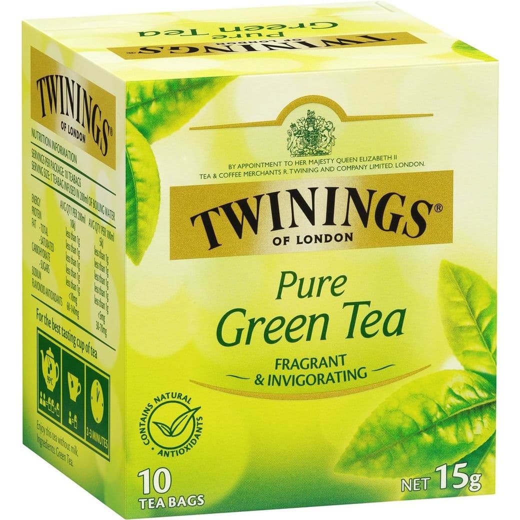 Té Twinings Pure Green Tea 10 Bolsitas_1