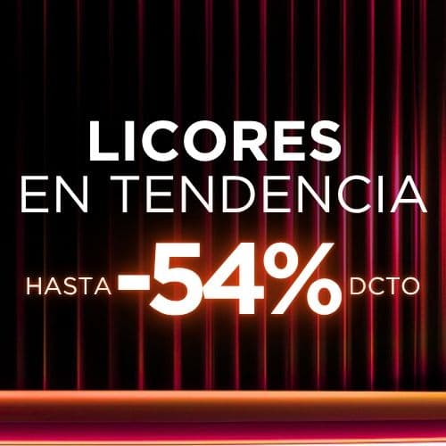 ¡Licores En Tendencia Hasta -54%!