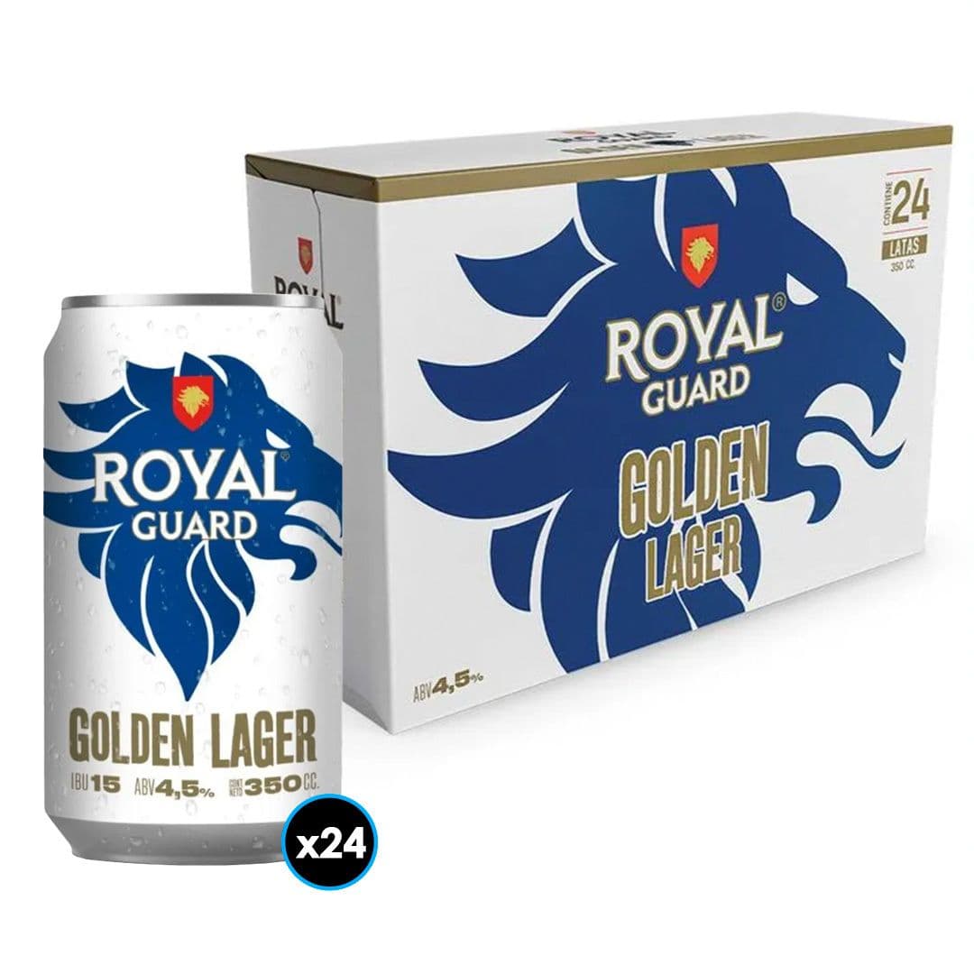 24x Cerveza Royal Guard Golden en Lata 350cc_1