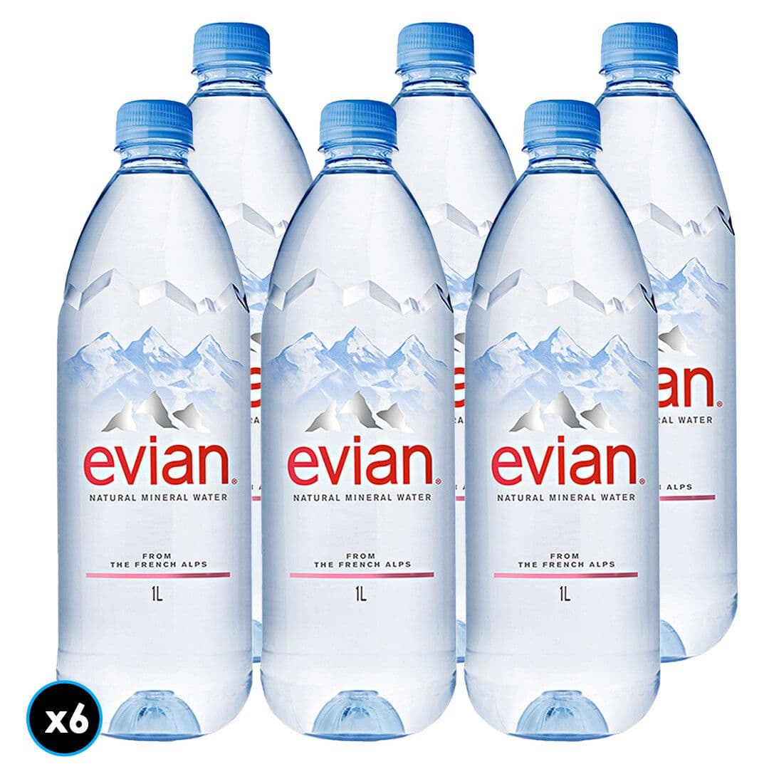 6x Agua Evian Sin Gas 1 L_1