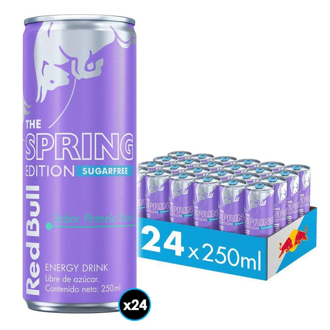 24x Bebida Energética Red Bull Sin Azúcar Pomelo Floral 250cc_1