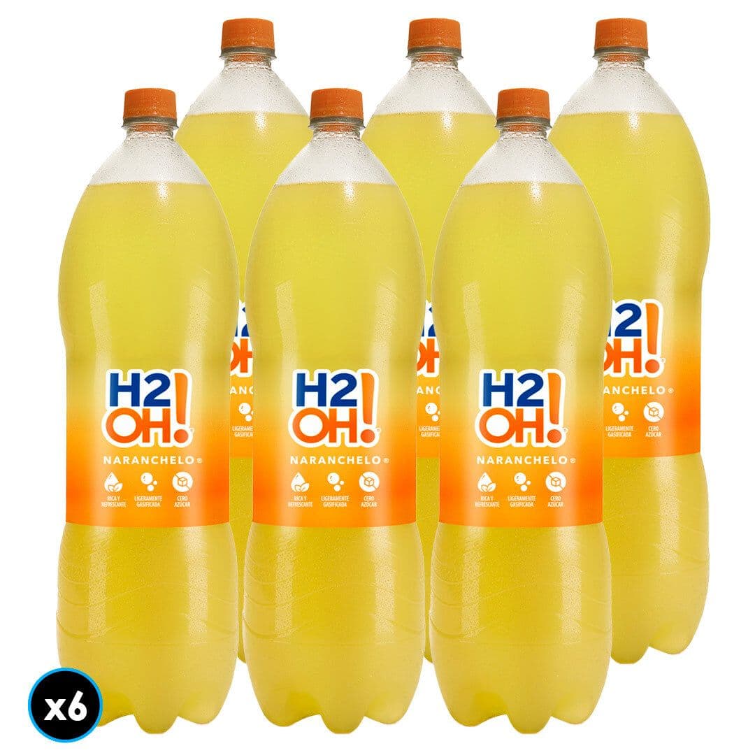 6x Bebida H2OH Naranchelo 2 L_1