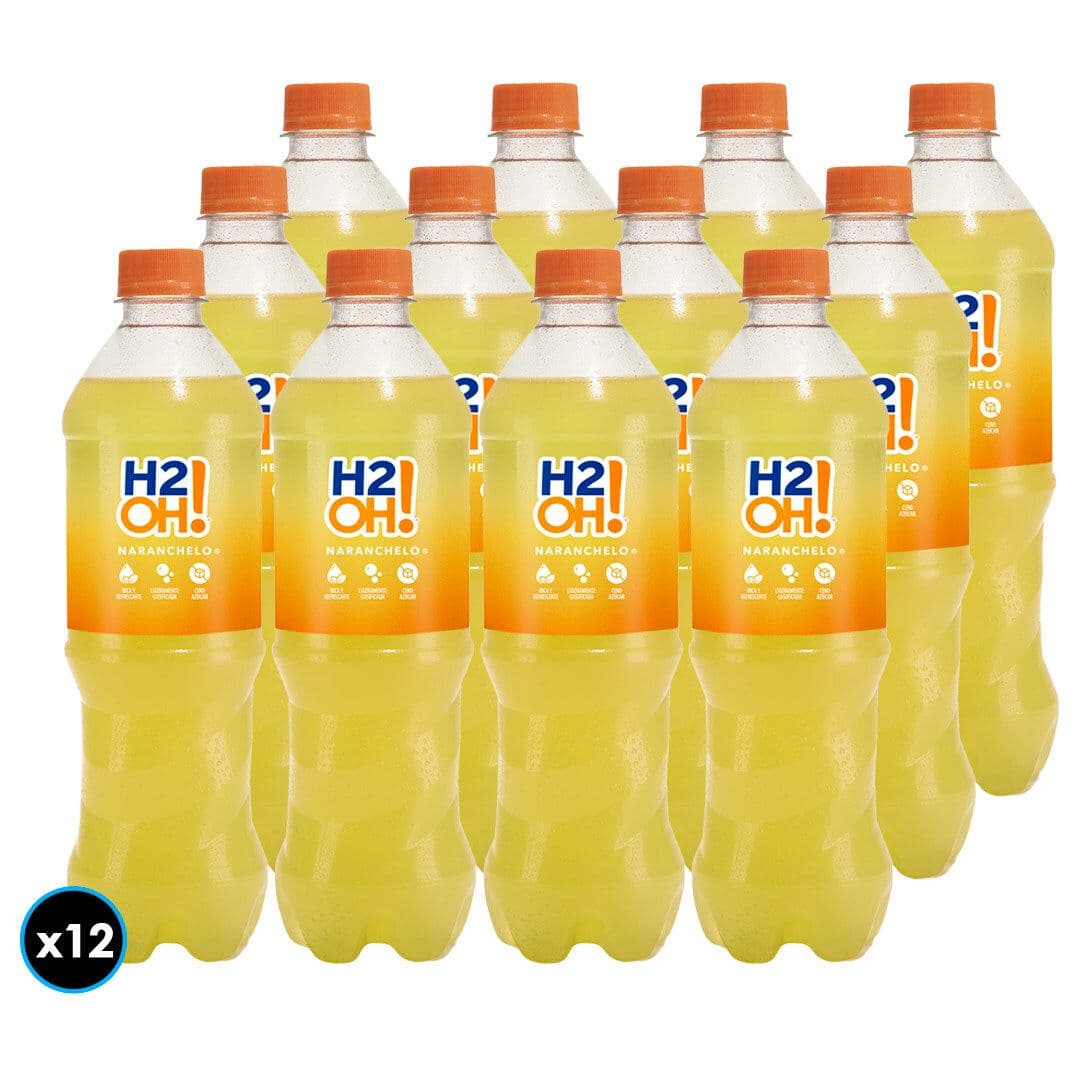 12x Bebida H2OH Naranchelo 600cc_1