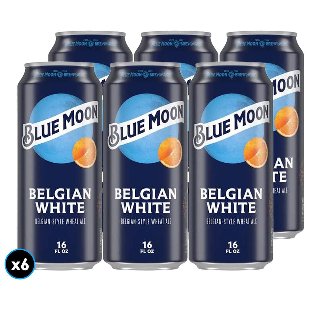 6x Cerveza Blue Moon Belgian White Lata 473cc_1