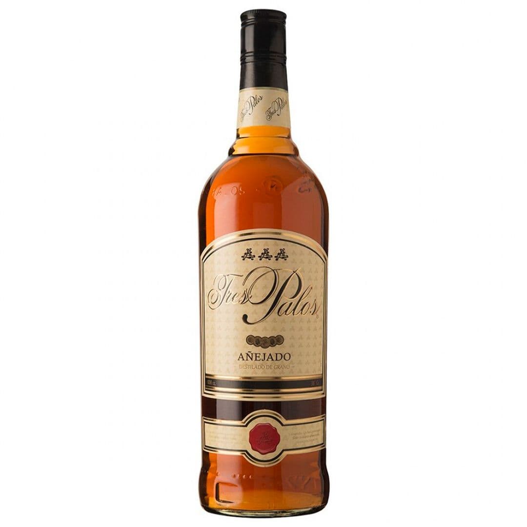 Destilado de grano añejo Tres Palos 1 Litro 38° alc._1