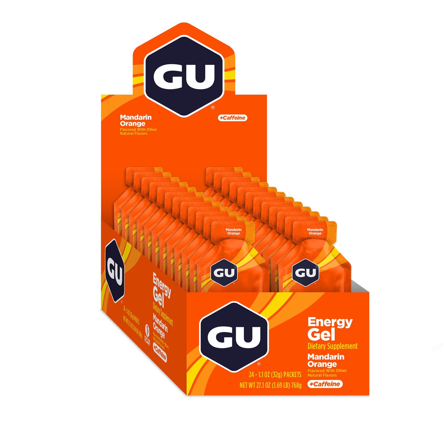 Gel Energético GU Mandarin Orange con Cafeína 32 grs (24 unidades)._1