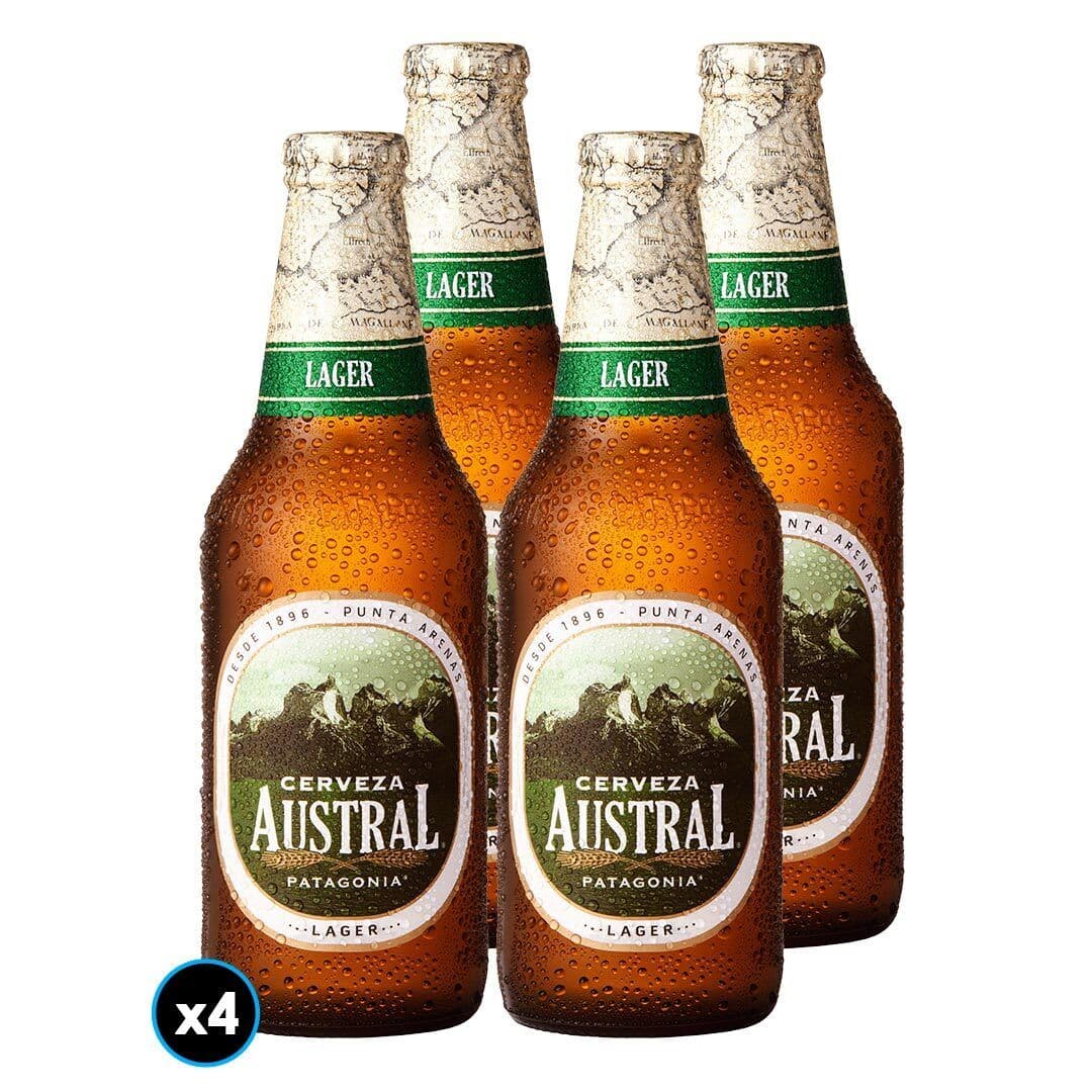 4x Cerveza Austral Lager en Botella 330cc_1