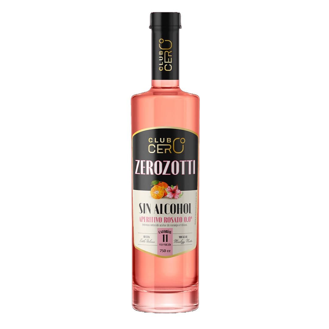 Aperitivo Zerozotti Rosato 0,0° Sin Alcohol 750cc_1