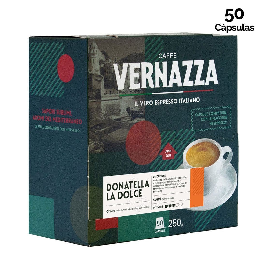Cápsulas de Café Caffè Vernazza Donatella la Dolce Nespresso® Compatible (50 Unidades)_1