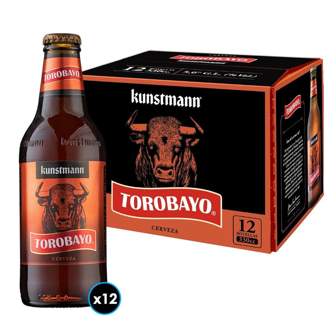 KIT 12x Cerveza Kunstmann Torobayo Botella 330cc_1