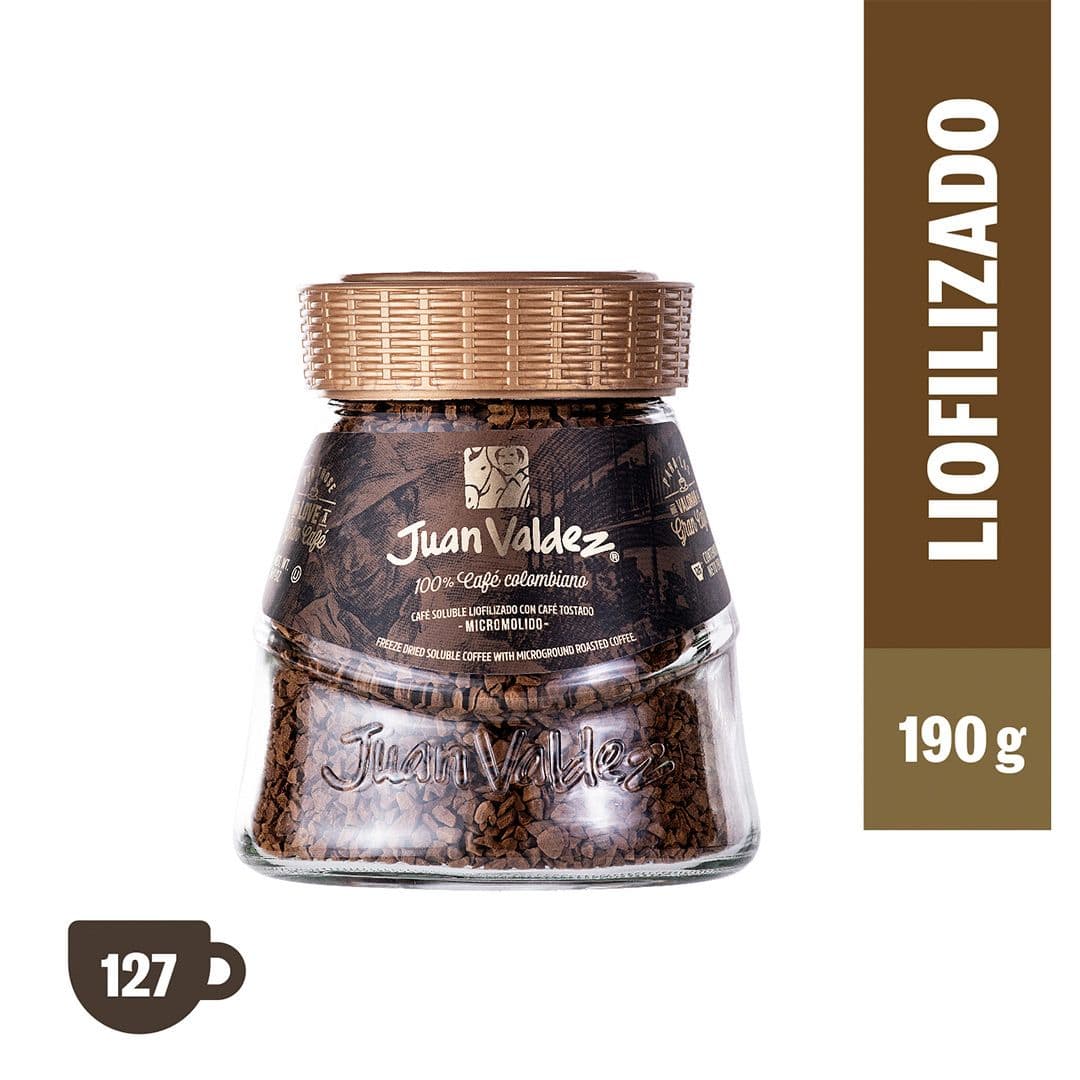 Café Juan Valdez Instantáneo Tradicional Liofilizado 190 grs._1