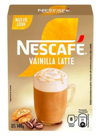 Café Instantáneo Nescafé Vainilla Latte 148 grs. (8 sachet)_1