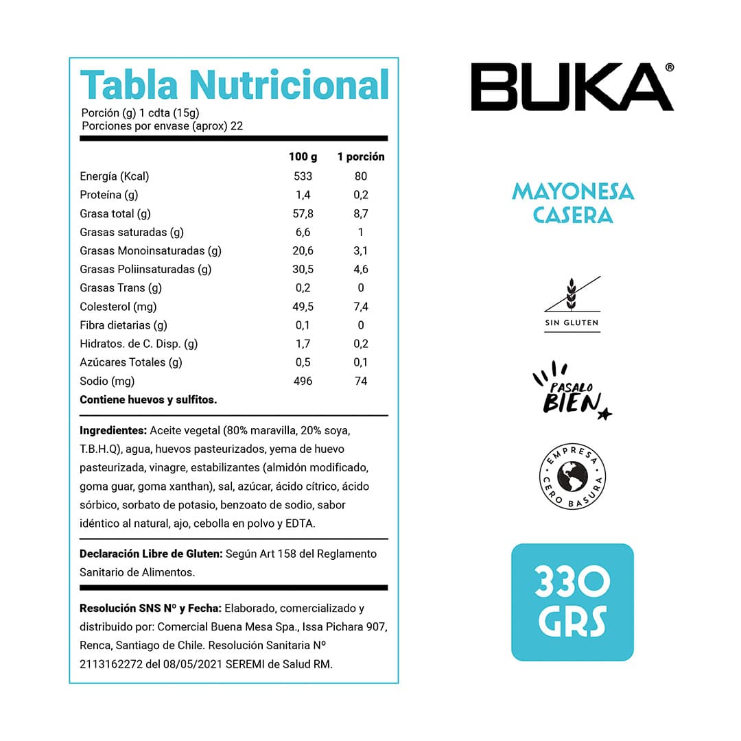 Buka Mayonesa Clásica Frasco 310 grs._2