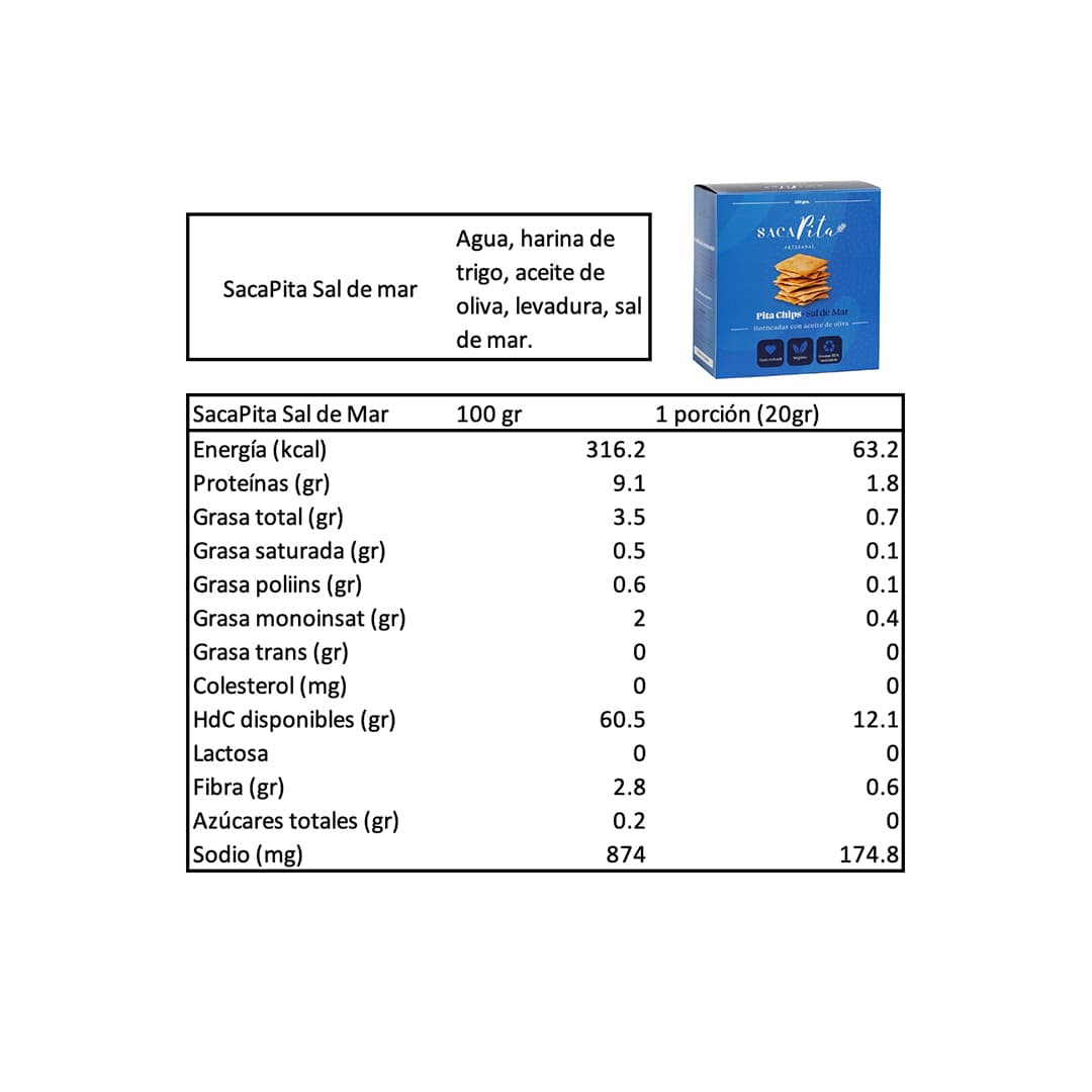 Pita Chips Sal de Mar 120 grs_2
