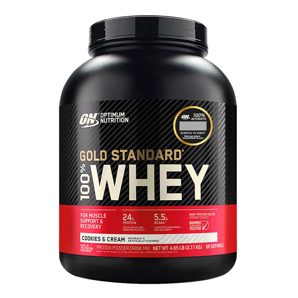 Proteína Optimum Nutrition Gold Standard 100% Whey Cookies & Cream 4.65 lb_1