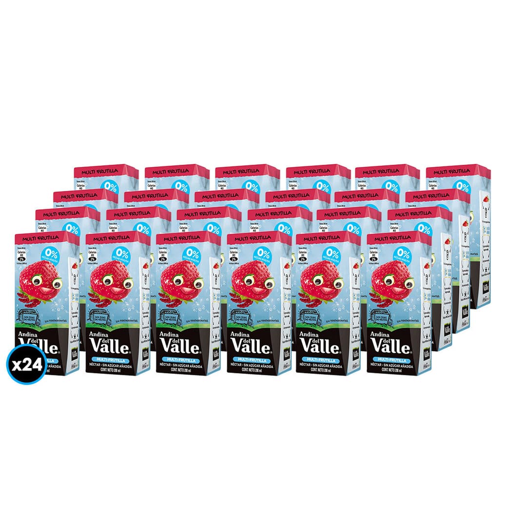 24x Néctar Del Valle Frutilla Light Tetra 200cc_1