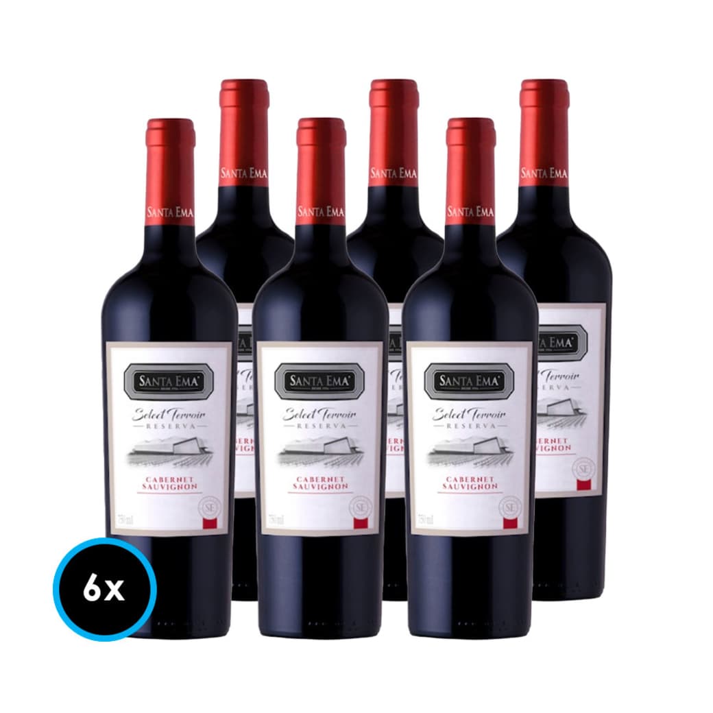 CAJA SANTA EMA SELECT TERROIR (Cabernet Sauvignon): 6x Vino Santa Ema Select Terroir Reserva Cabernet Sauvignon 750cc_1
