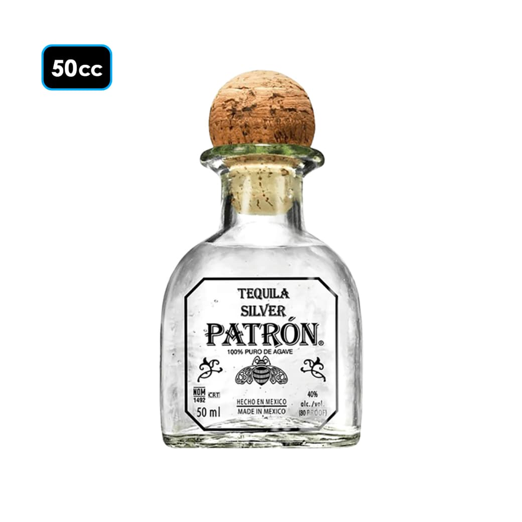 Tequila Patron Silver 50cc Miniatura_1