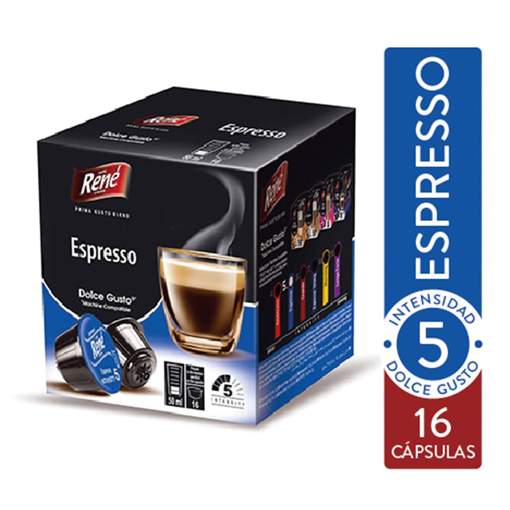 Cápsula de Café René Espresso Dolce Gusto Compatible (16 Cápsulas)_1