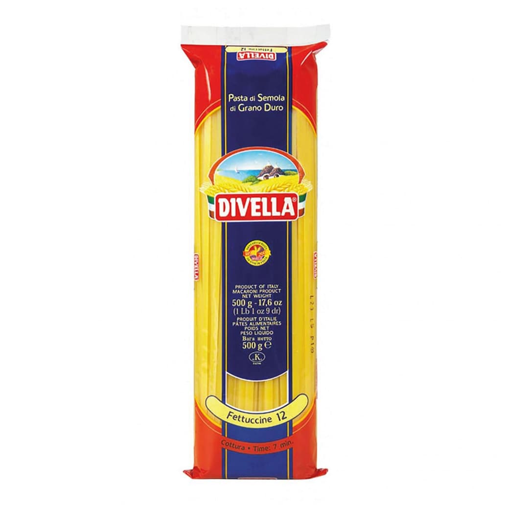 Pasta Divella Fettuccine N°12 500 grs._1