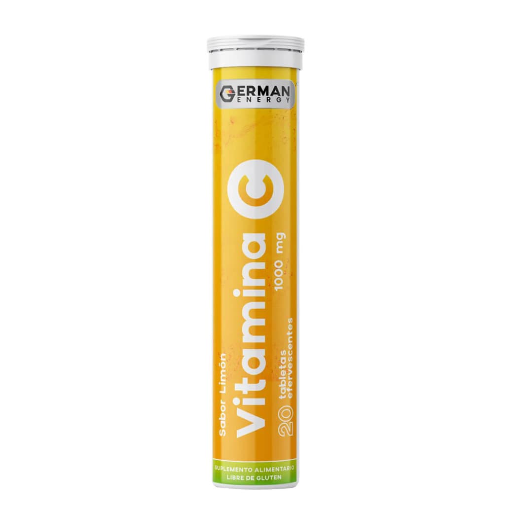 Suplemento German Energy Vitamina C Limón 1000 mg. (20 tabletas efervescentes)_1