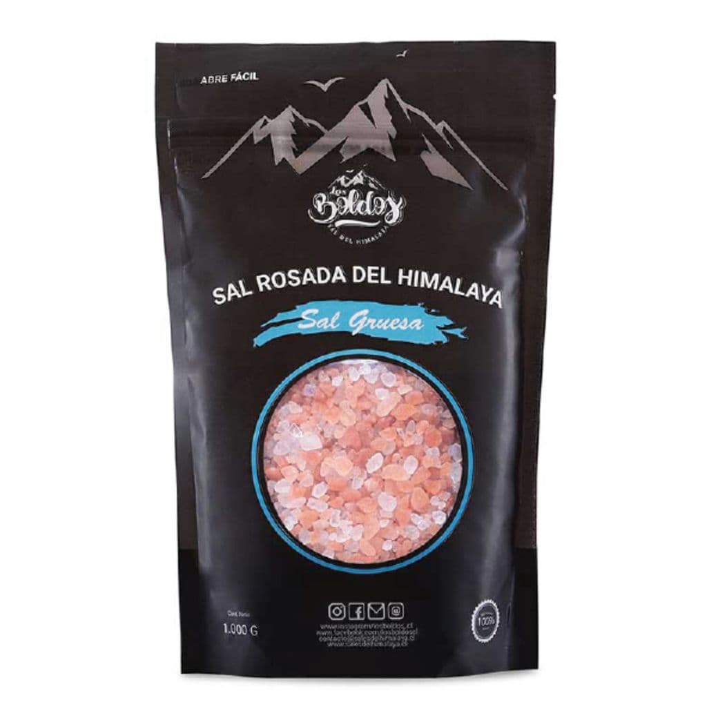 Sal Gruesa Rosada del Himalaya Los Boldos 1000 gramos_1