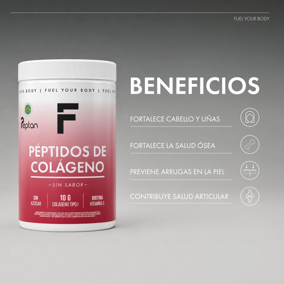Péptidos de Colágeno Fuel Nutrition Sin Sabor 321 grs._2